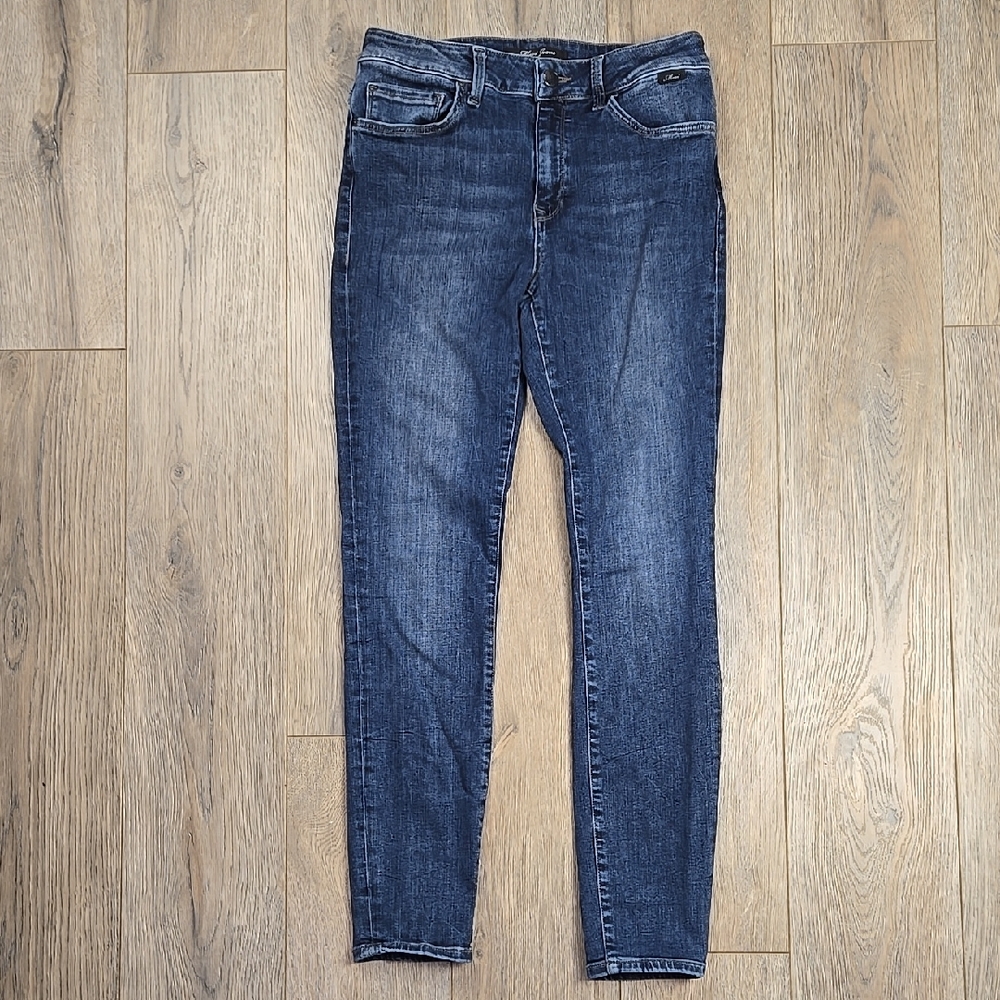 Mavi Dark Wash Faded Tess High Rise Skinny Jeans, Size 27/29